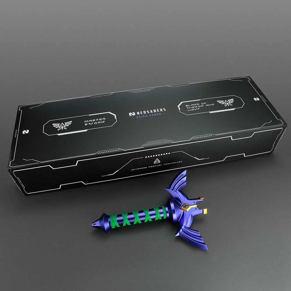 Shadow Sealer hilt beside its black printed retail presentation box